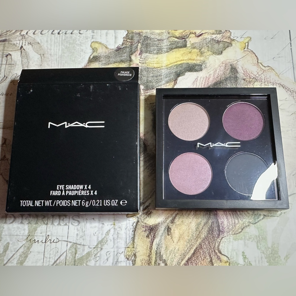 MAC COSMETICS BNIB PALACE PEDIGREED Eyeshadow X4 Quad Palette RARE!